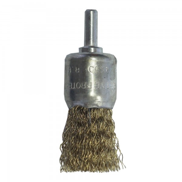Cepillo brocha espiga 6 mm.  26 mm.