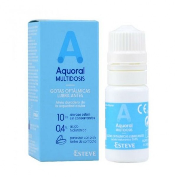 Aquoral Gotas Oftálmicas Lubricantes Multidosis 10 ml