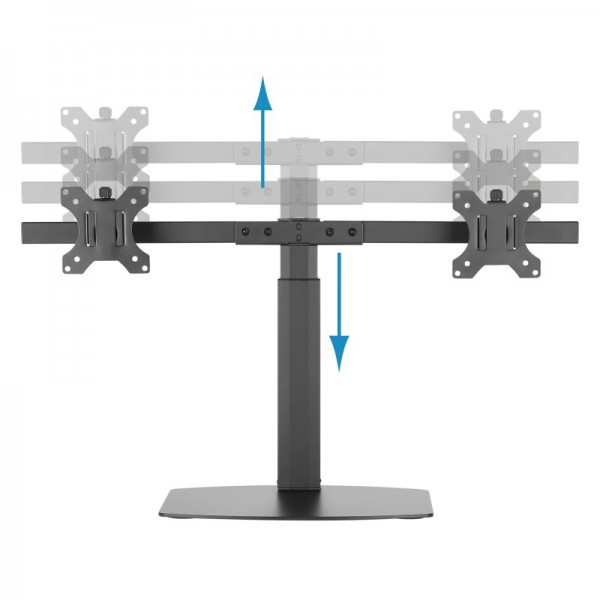 Tooq db1727tn-b soporte monitor mesa 2brazos 17-27
