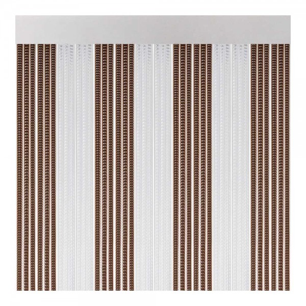 Cortina para puerta modelo lisboa color marrón-cristal 90 x 210 cm