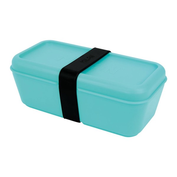 Recipiente para alimentos rectangular turquesa 0,75 l (pack 2 unidades)