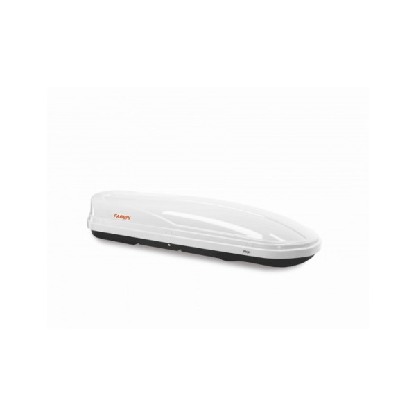 Cofre de Techo Premium para Coche Fabbri SuperNova 450 Litros Blanco Brillante