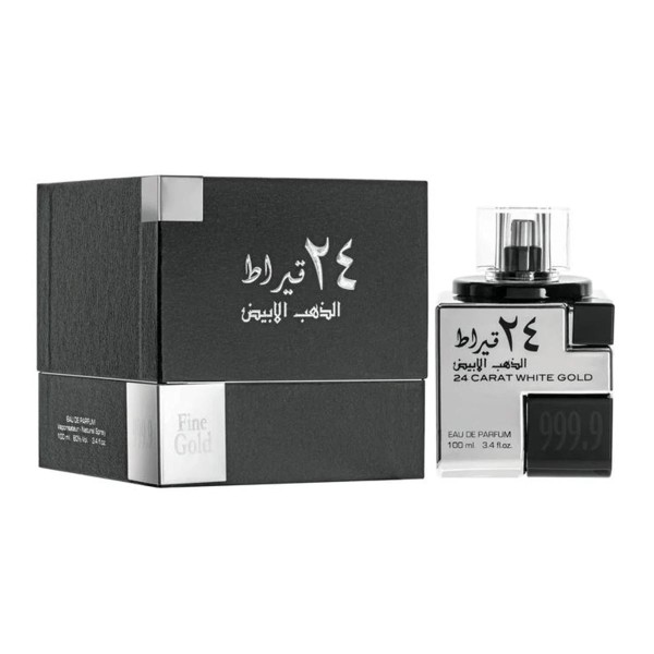 Lattafa 24 carat white gold eau de parfum 100ml vaporizador