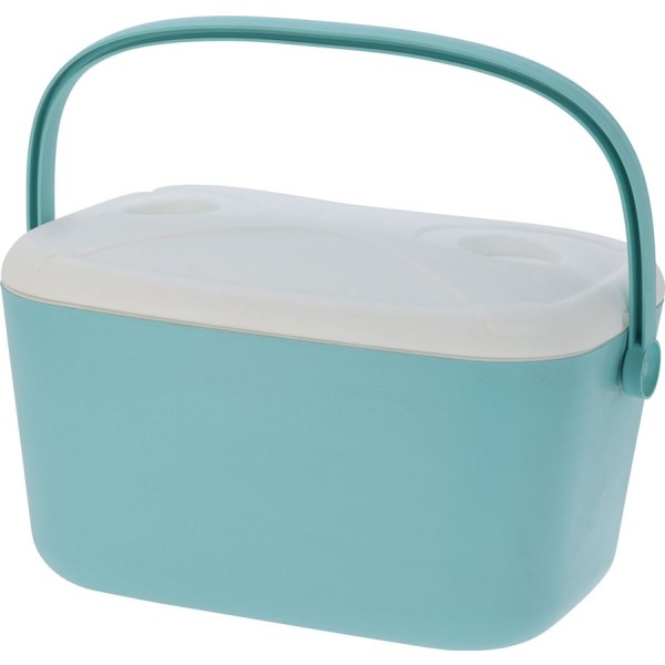 Nevera de camping 20 l color turquesa, 470 x 315 x 270 mm